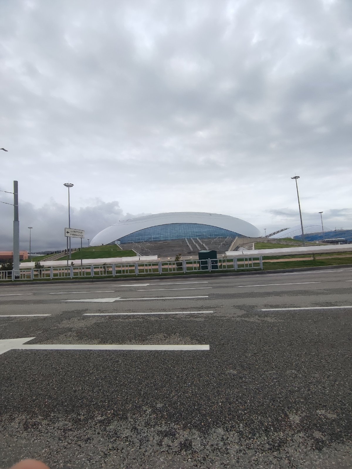 Olympic venues captured in street scenes in Sirius, Russia