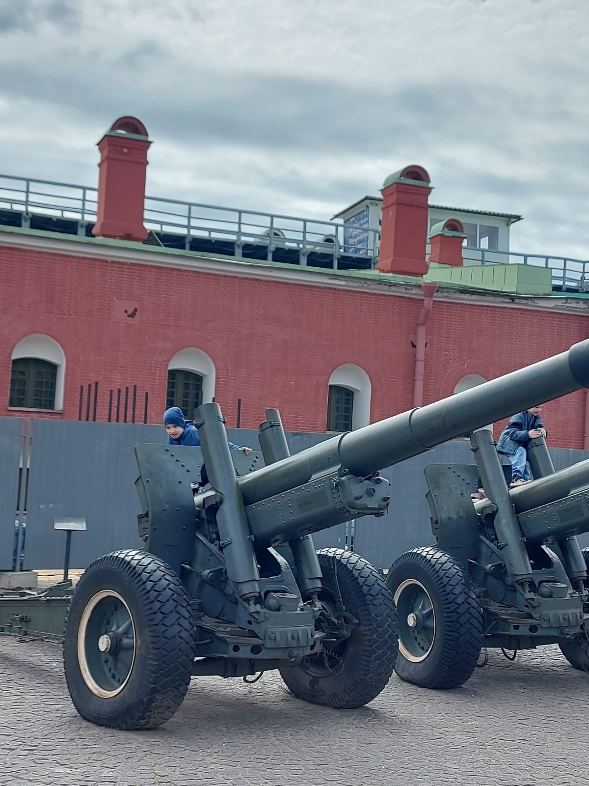 Tourists explore Peter and Paul Fortress exhibits in Saint Petersburg