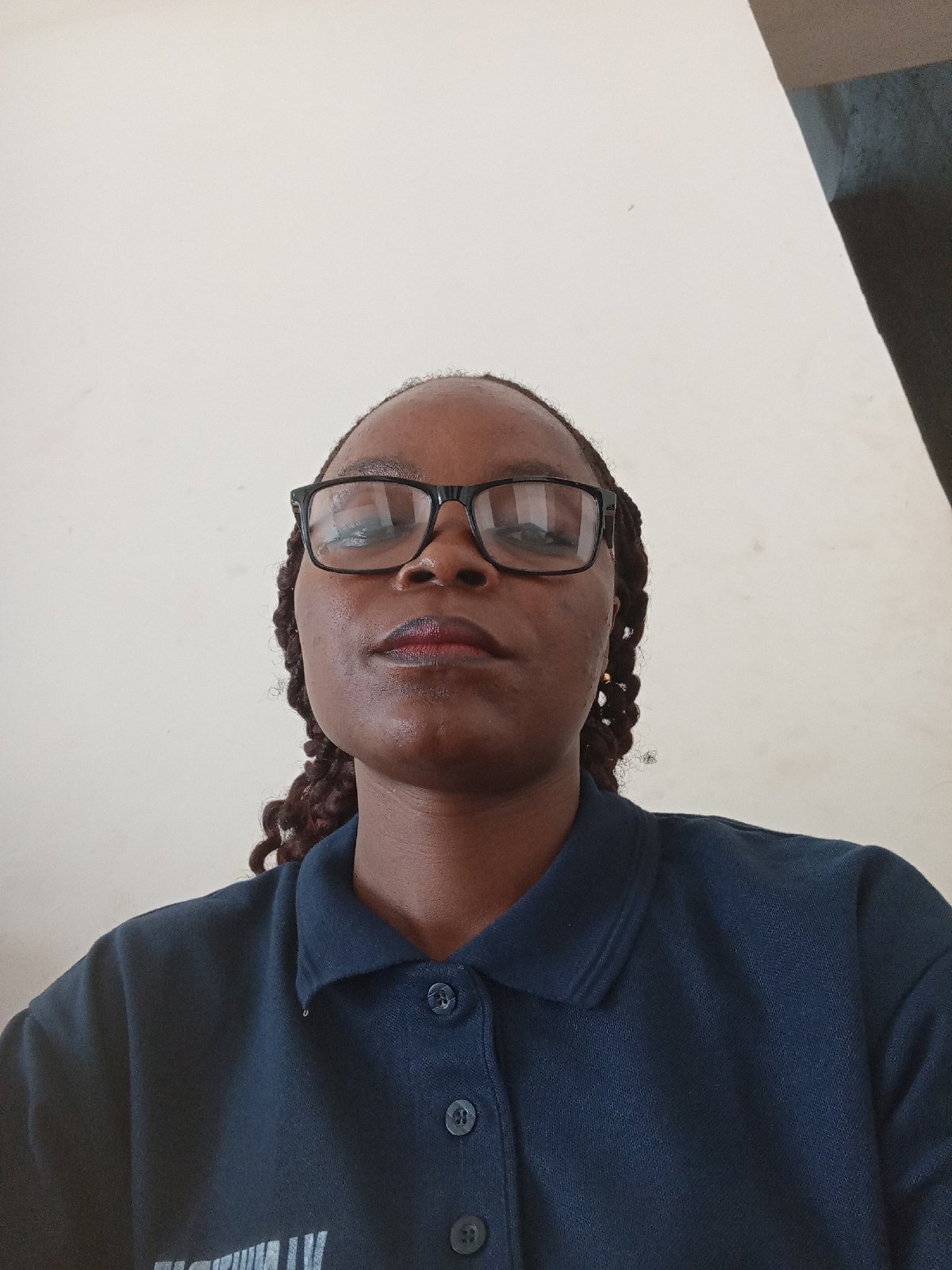 Multiple angles on one person in a blue polo shirt