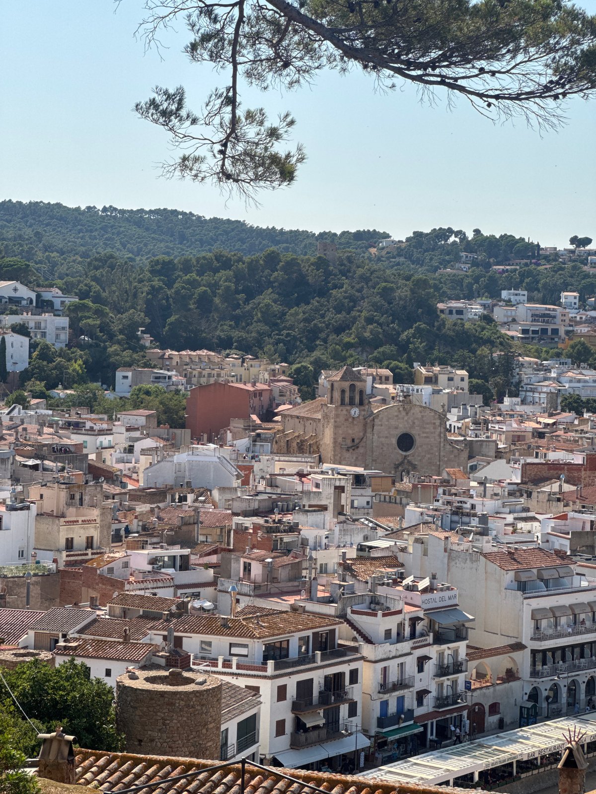 Inside the medieval fortress above Tossa de Mar's sunny beach