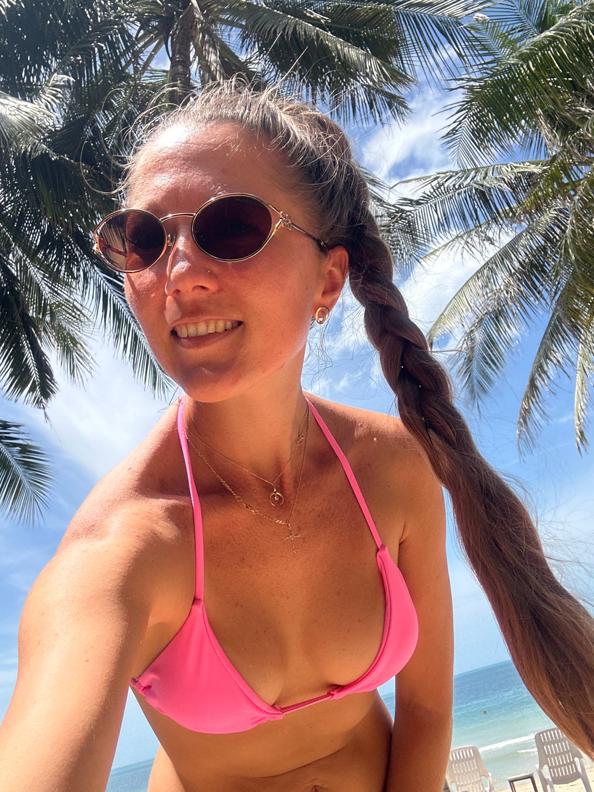 Beach morning on Ko Samui's sunny shore