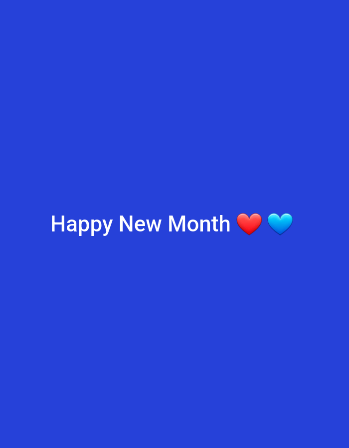 New month greeting graphic shared from Katcha, Nigeria