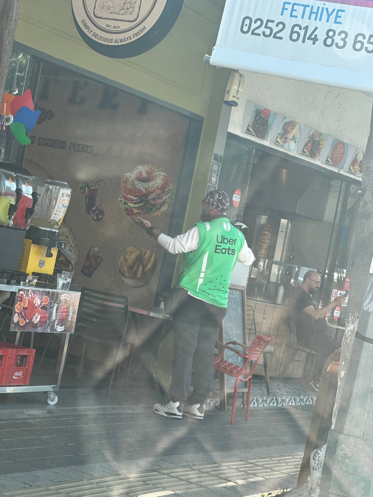 Routine street activity documented in sunny Fethiye, Turkey