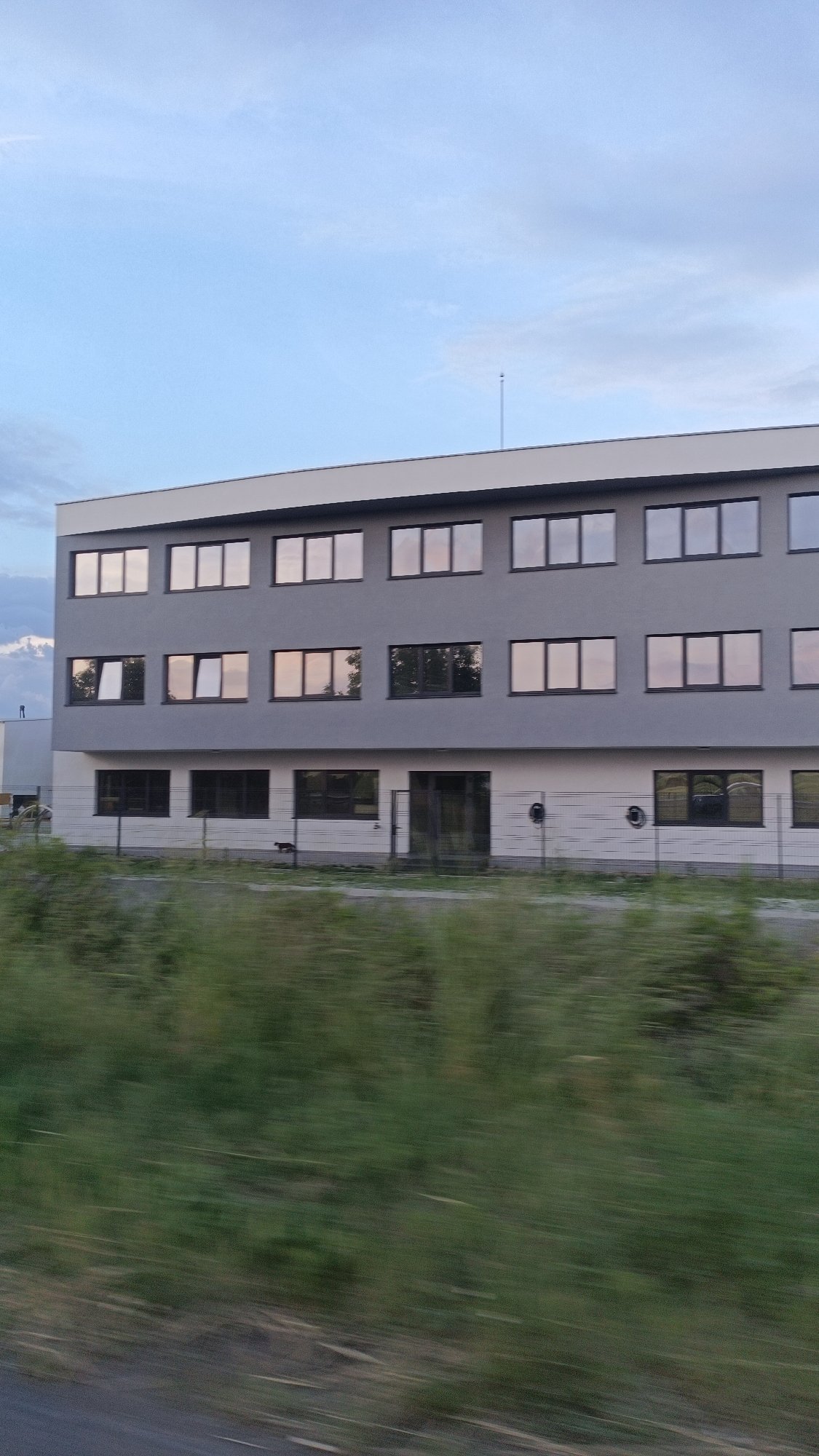 Brief vehicle journey documented through downtown Burgas, Bulgaria