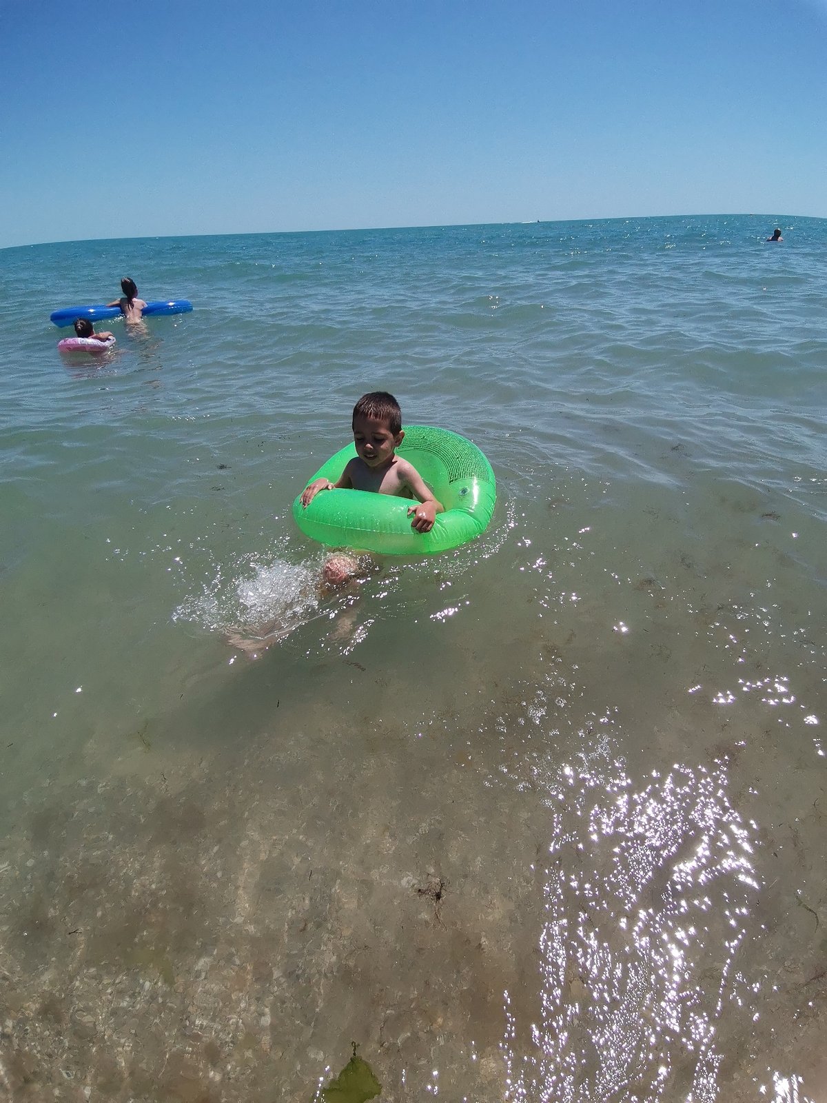 Summer beach activities captured at Bulgarian Black Sea resort