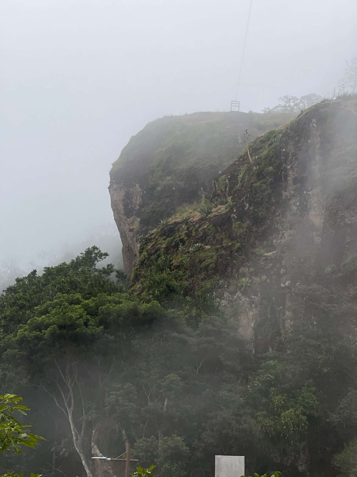 Foggy conditions observed at Planes de Renderos, El Salvador