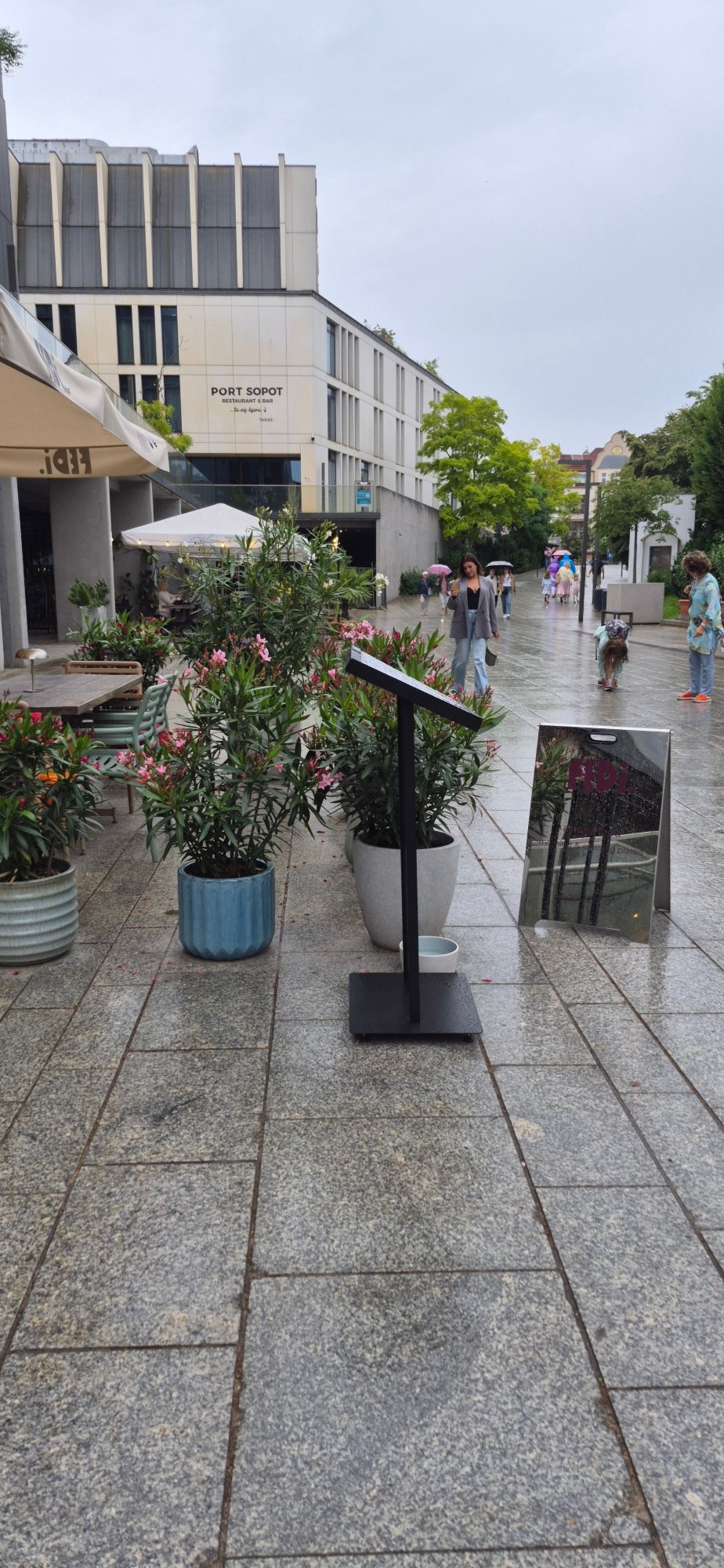 Rainy afternoon around Sopot Centrum and the waterfront walkways