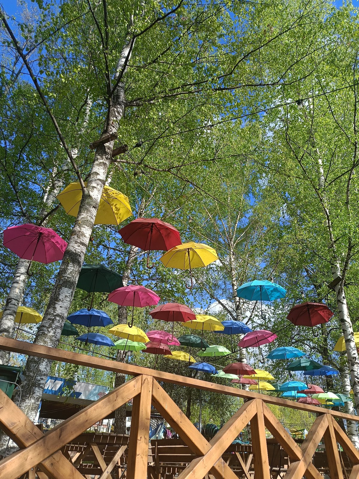 Colorful umbrella art installation spotted in Izhevsk, Russia