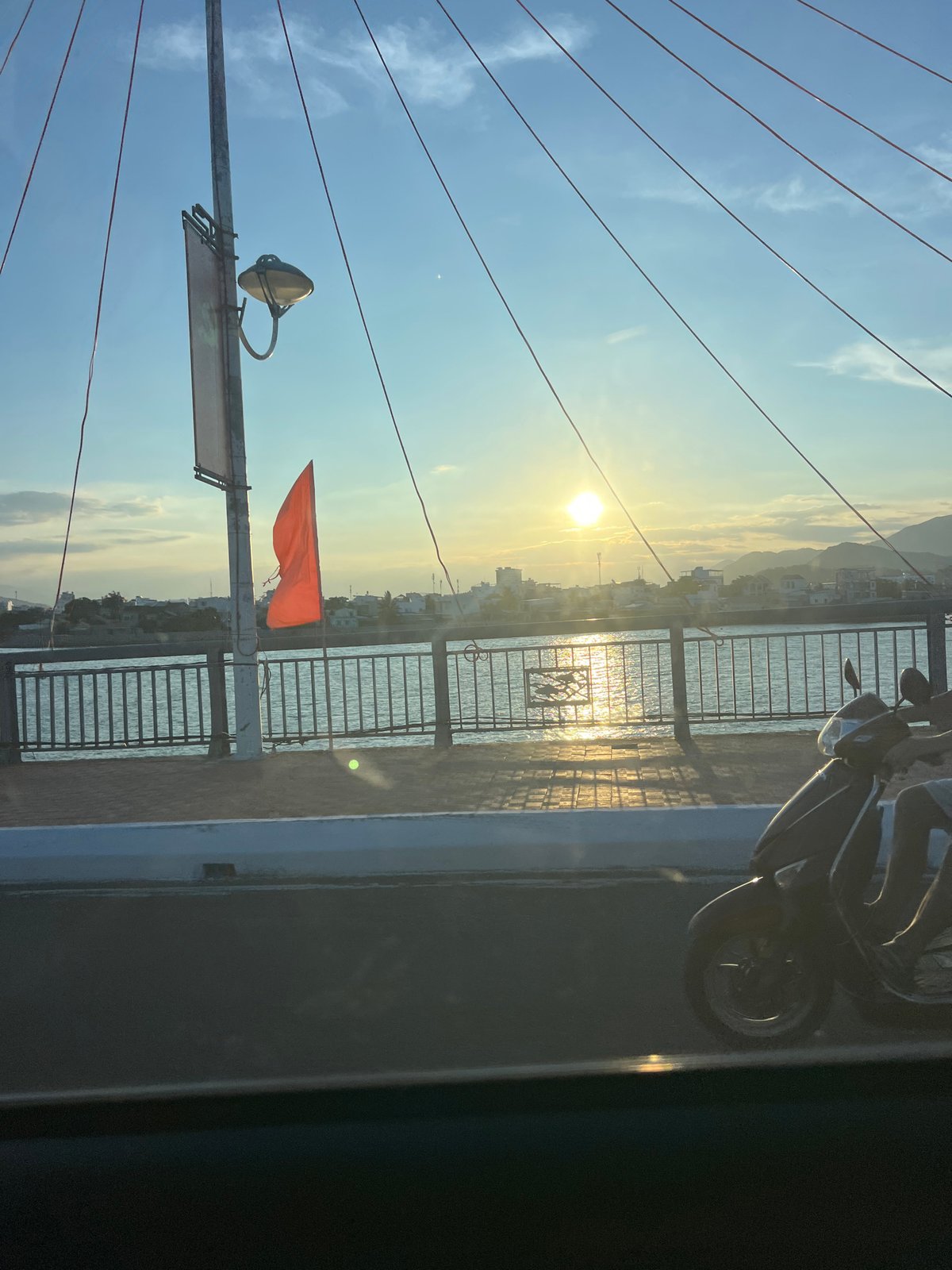 Morning scenes captured from bridge and vehicle in Nha Trang