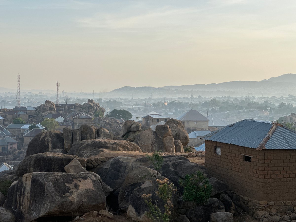 Sunrise views captured of Jos Nigeria's granite boulder landscape