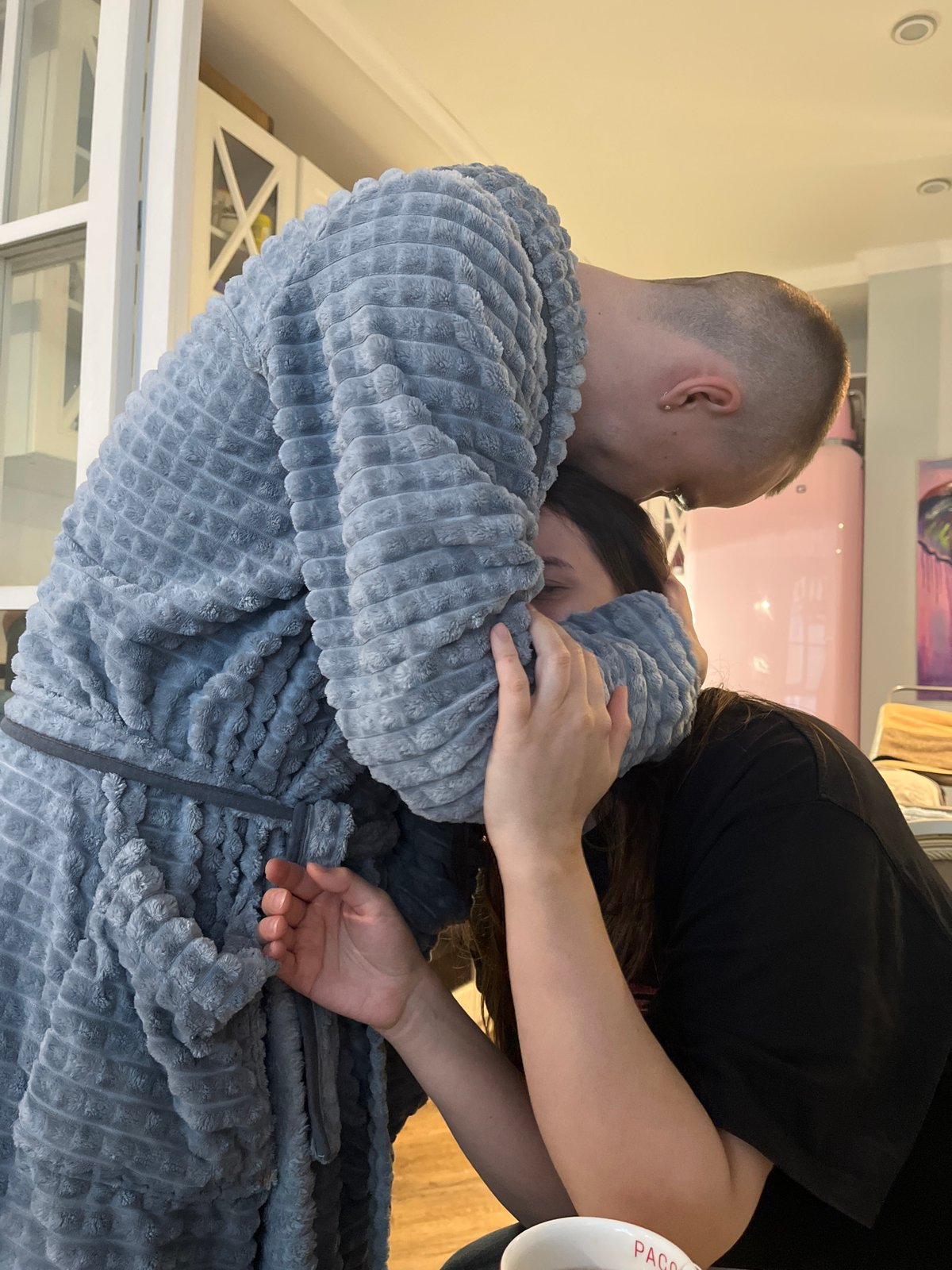 Two people share intimate moment in Rostov-on-Don