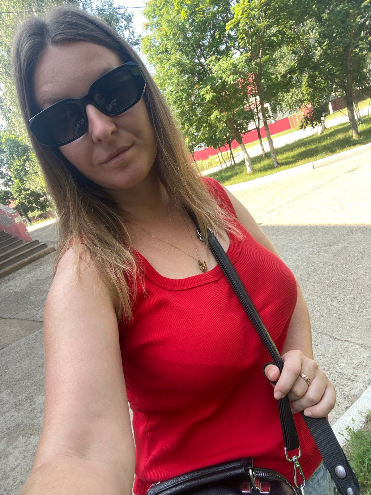 Casual summer outing in Noviy, Russia