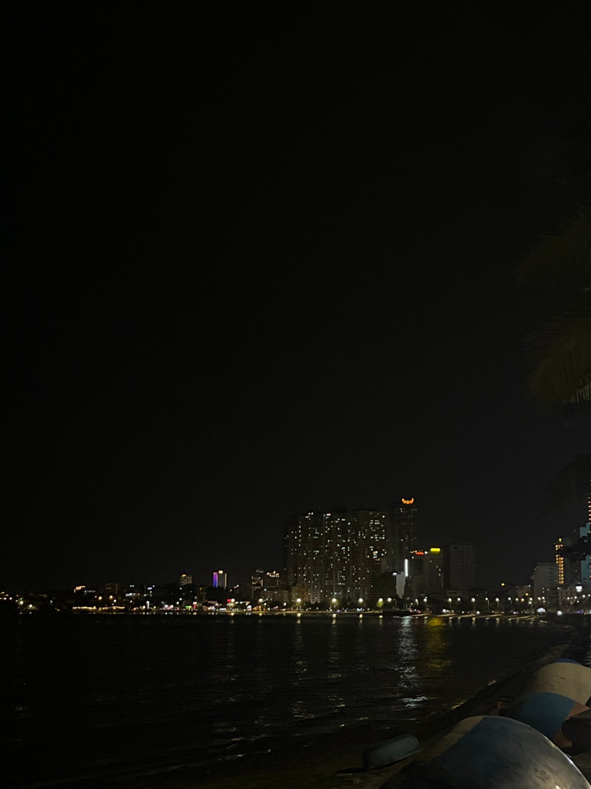 Evening scenes from Nha Trang's illuminated waterfront and streets