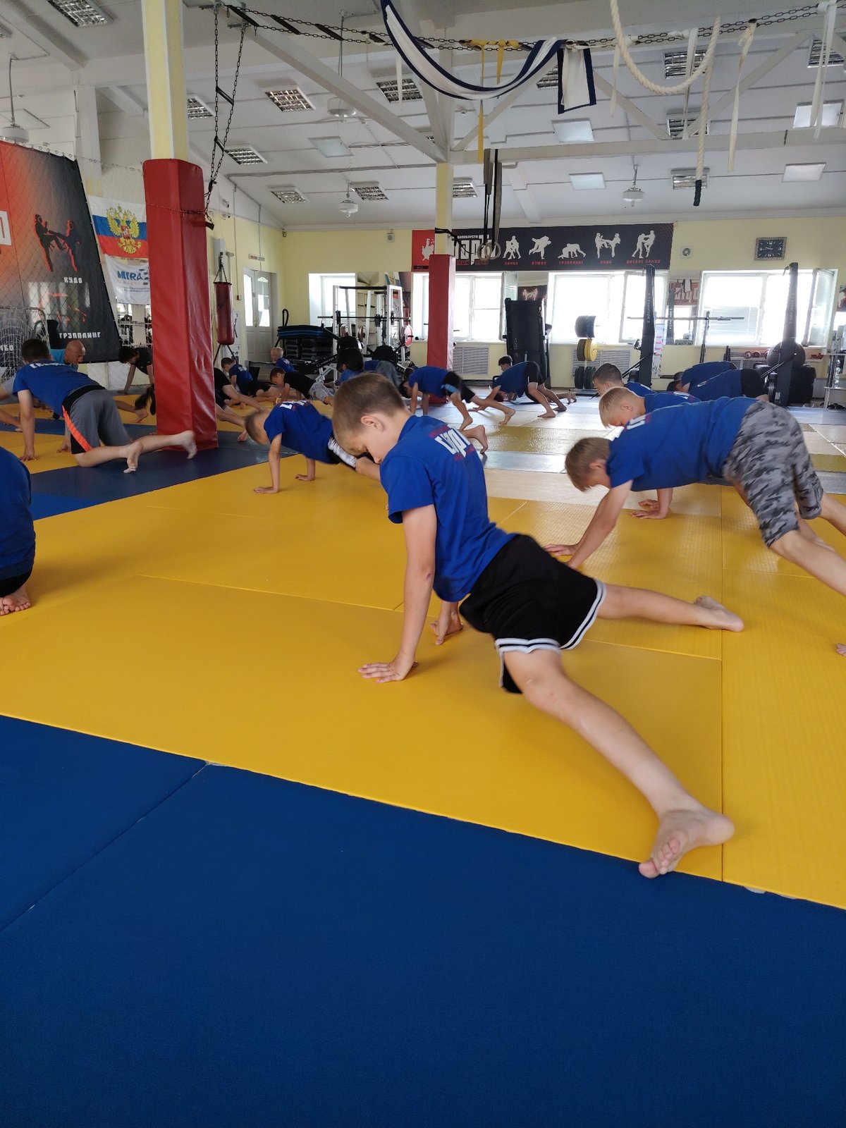 Youth gym training session in Chaikovsky, Russia