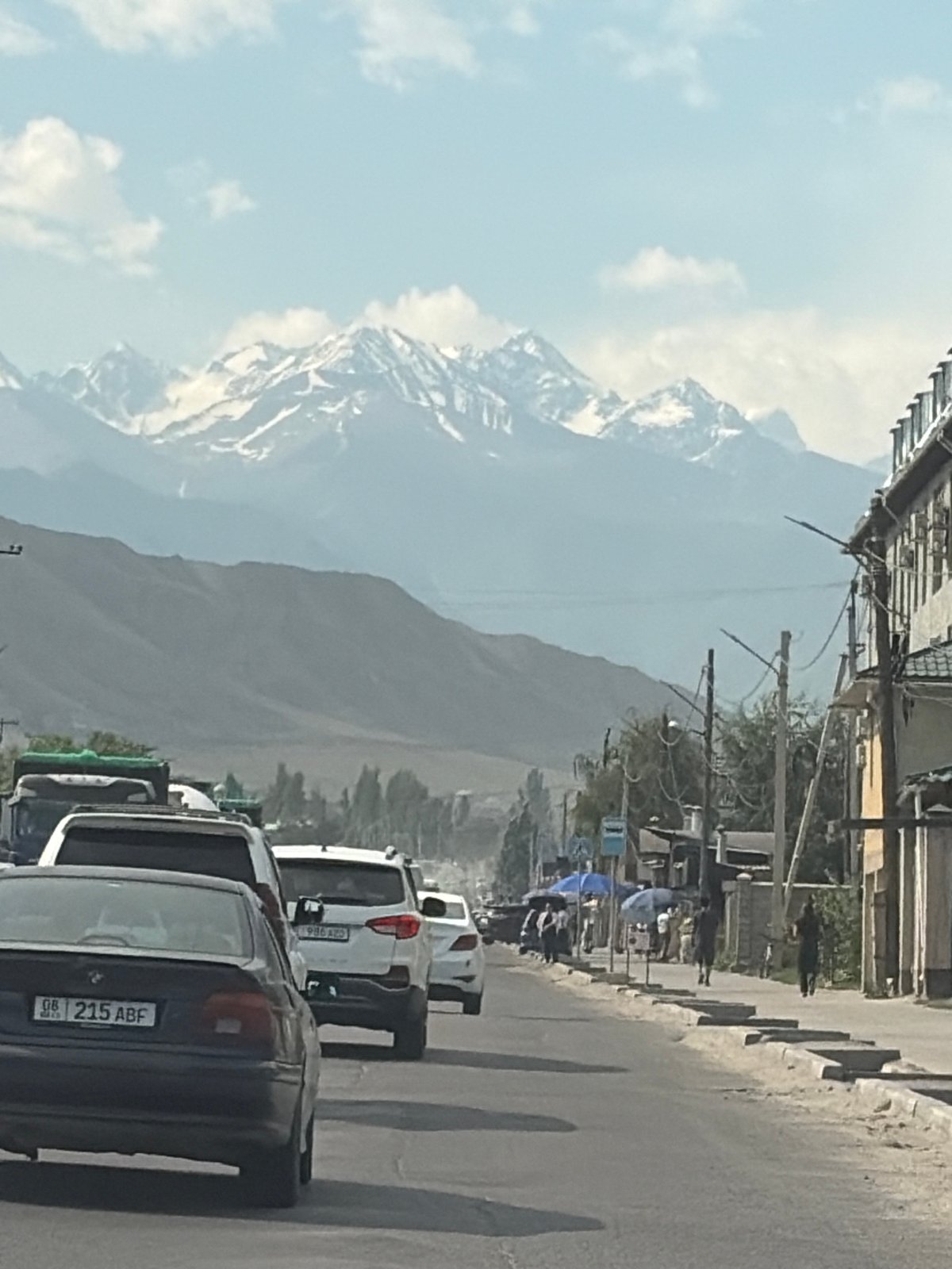 Road trip through a mountain city, mid-June 2026