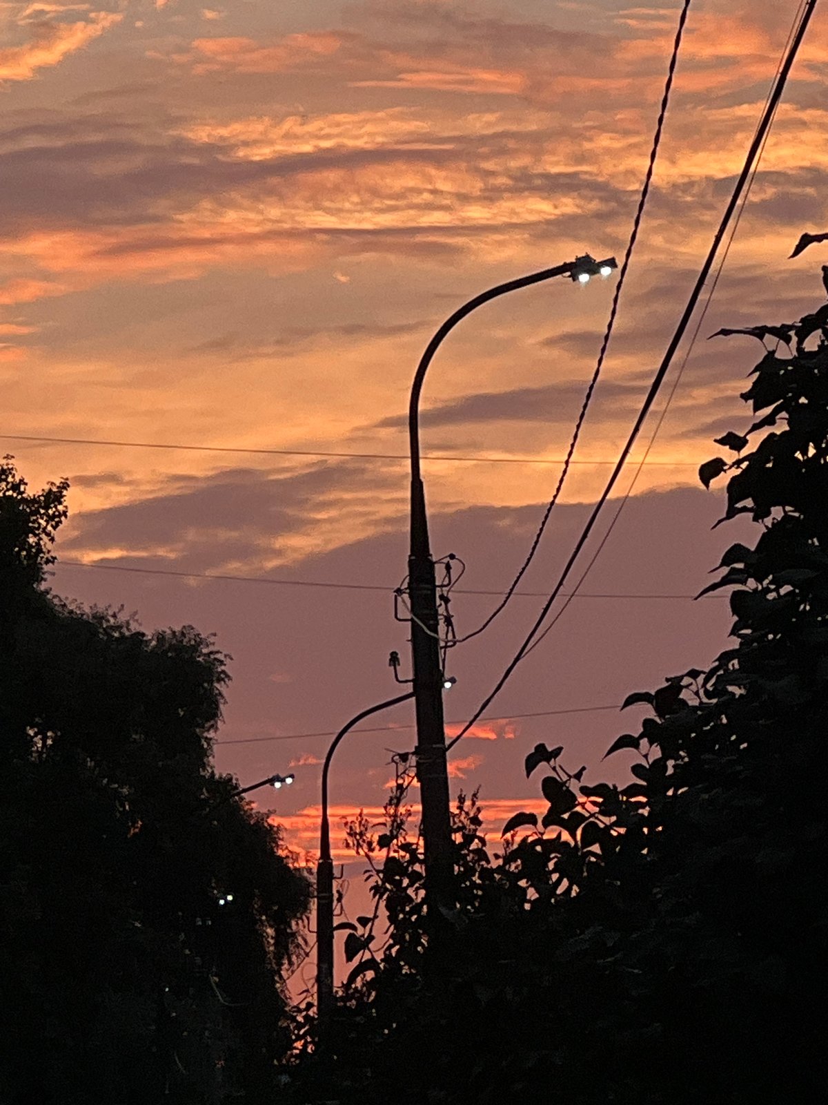 Sunset sky over Chaikovsky, with a few casual indoor moments