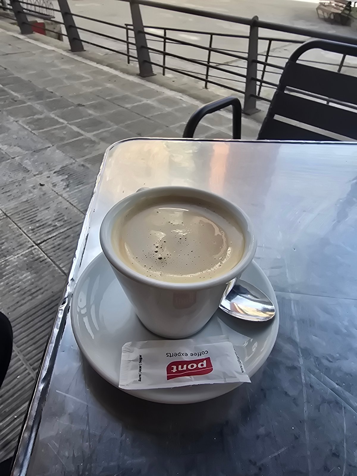 Morning coffee break documented in Cornellà de Llobregat
