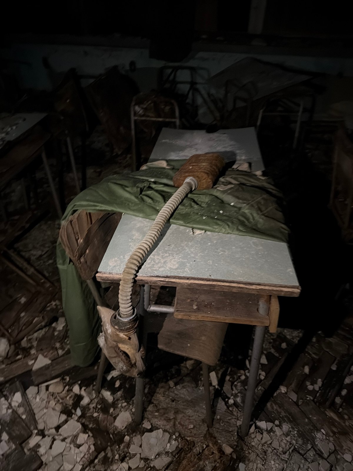 Abandoned building interior documented in Debelets, Bulgaria