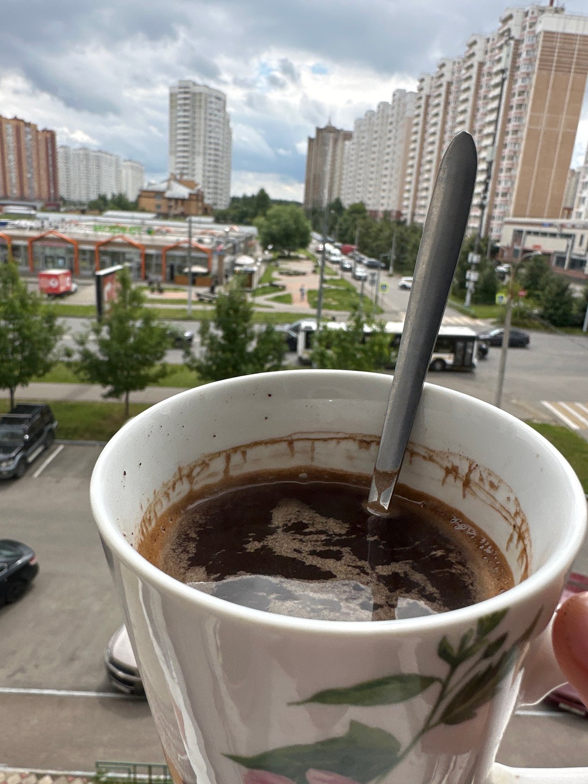 Ordinary Tuesday morning street life in Podolsk, Russia