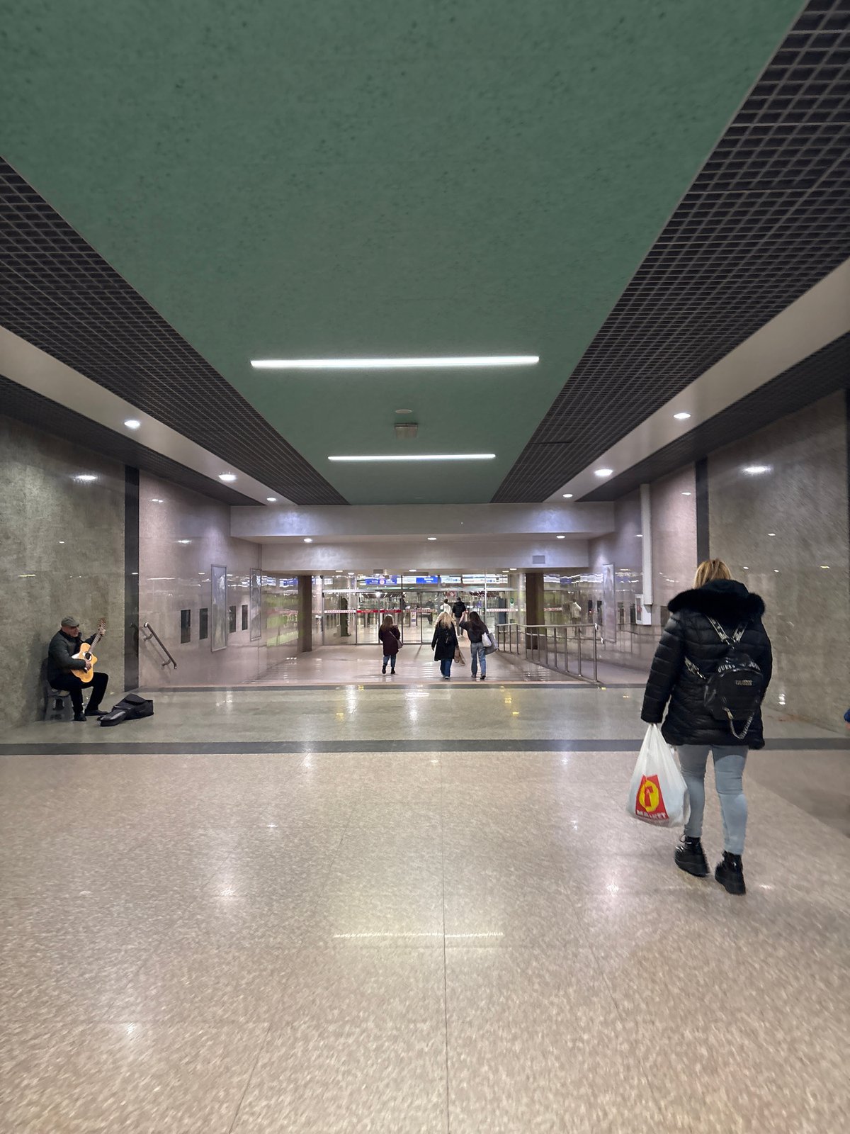 Underground pedestrian walkway documented in Sofia, Bulgaria