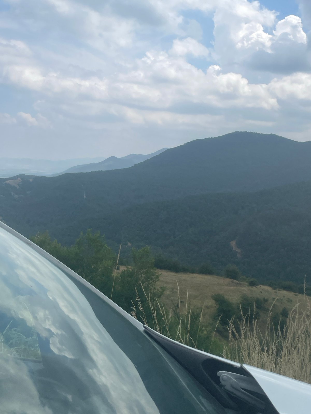 Roadside mountain views near Oreshets, Bulgaria