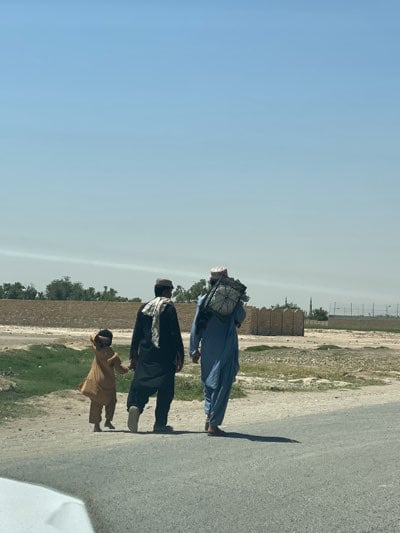 Morning street life documented in Kandahar neighborhoods