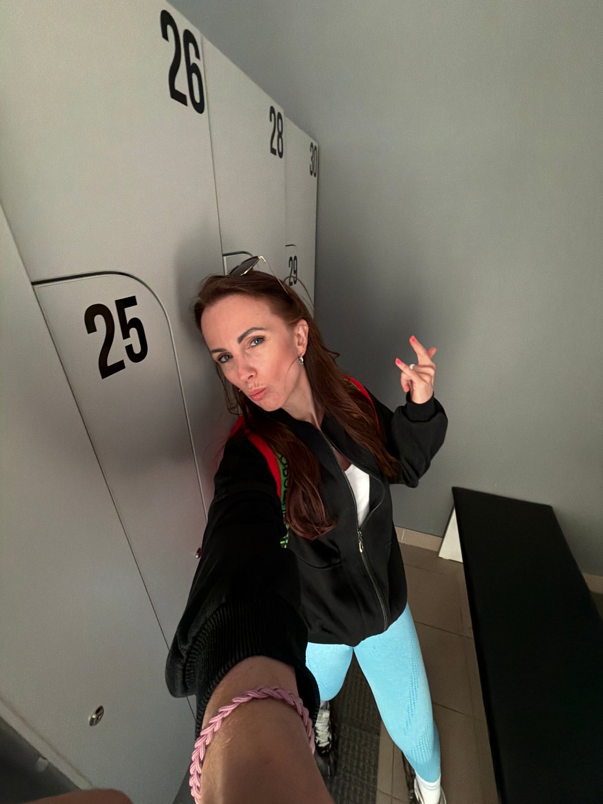 Woman takes multiple gym selfies in Birobidzhan, Russia
