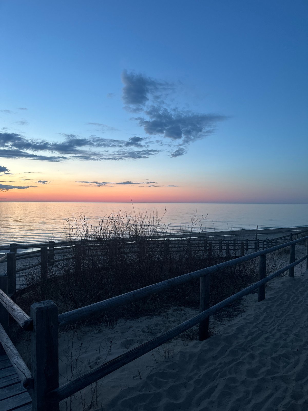 Evening beach scene documented in Carnikava, Latvia