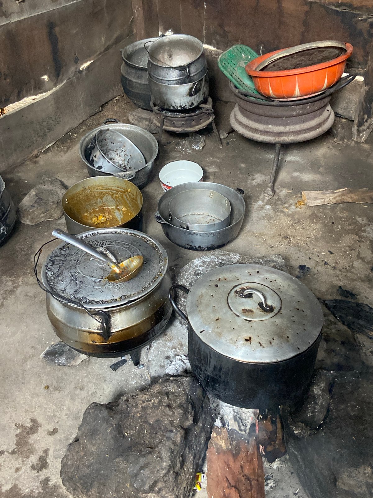 Morning domestic scenes documented in Mararaba, Nigeria