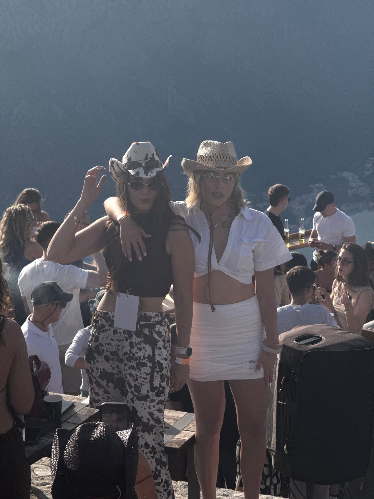 Mountaintop party overlooking Bay of Kotor in Montenegro