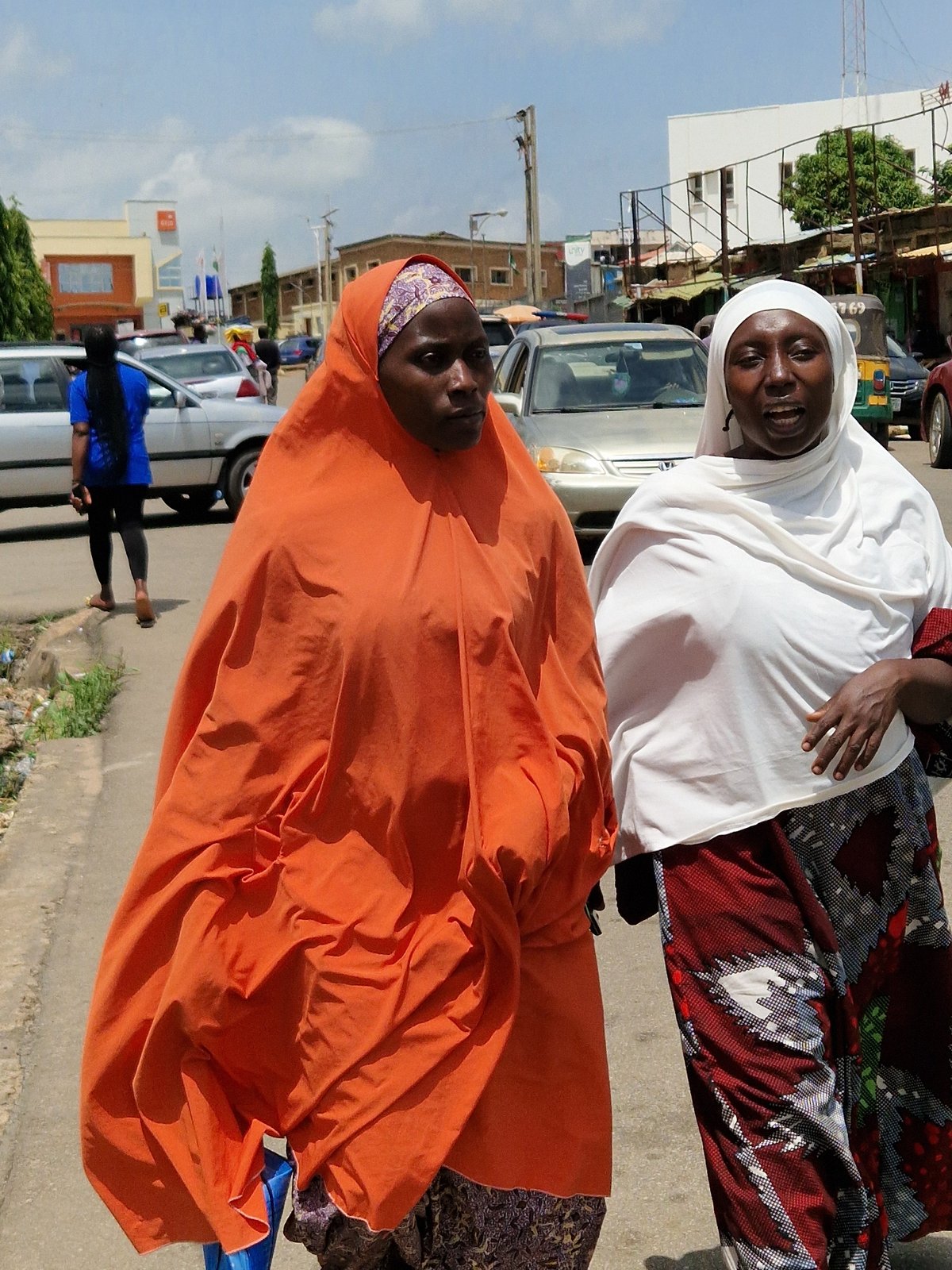 Street-level daily life in a West African town