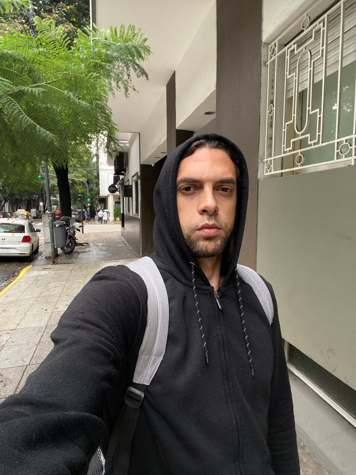 Man takes selfie outdoors in Buenos Aires