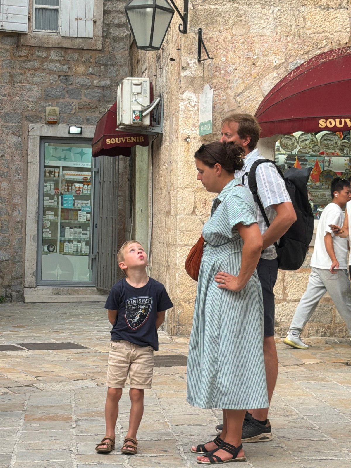Budva's marina and Old Town buzzing on a summer evening