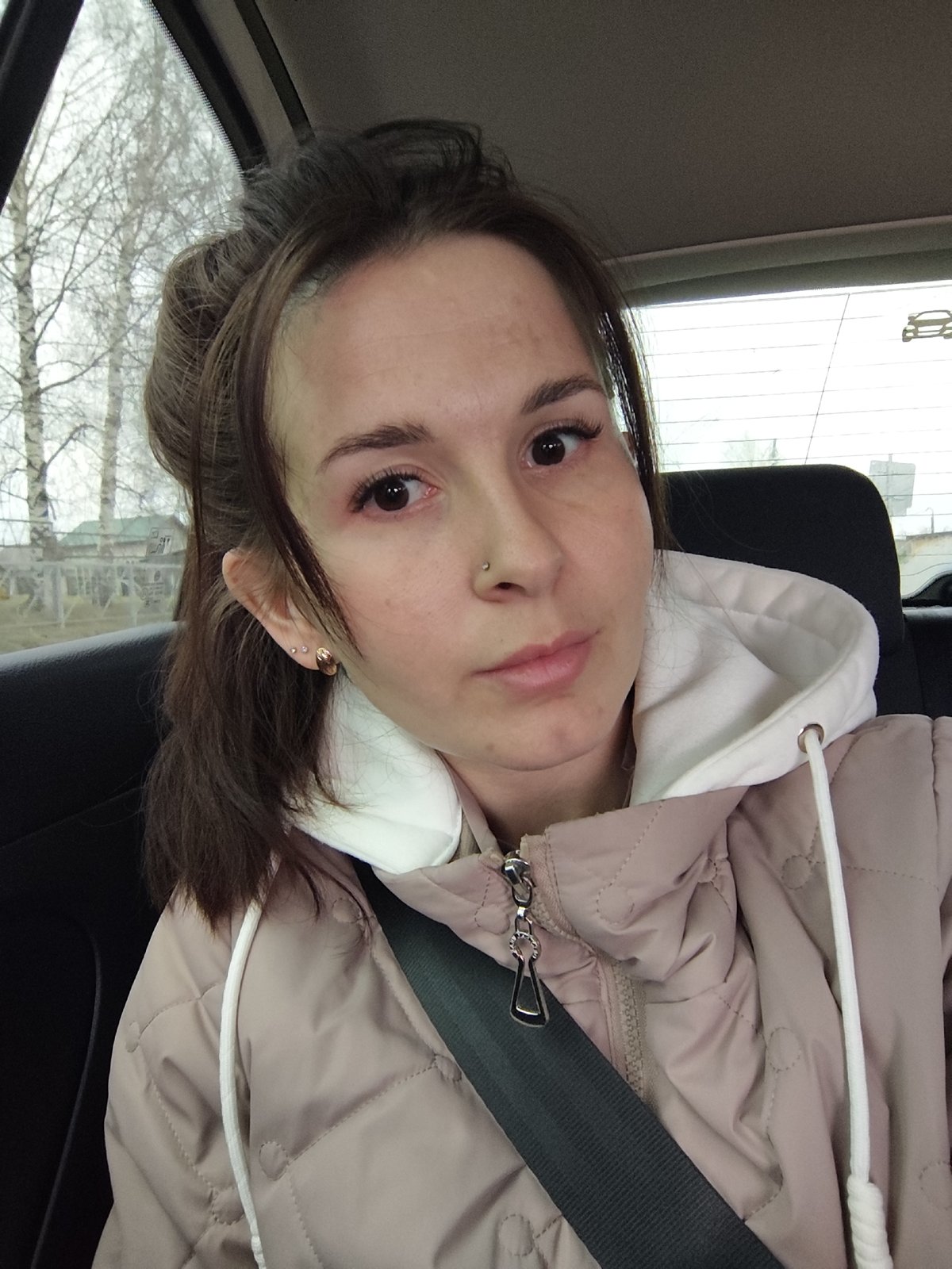 Woman passenger observed in car in Foki, Russia
