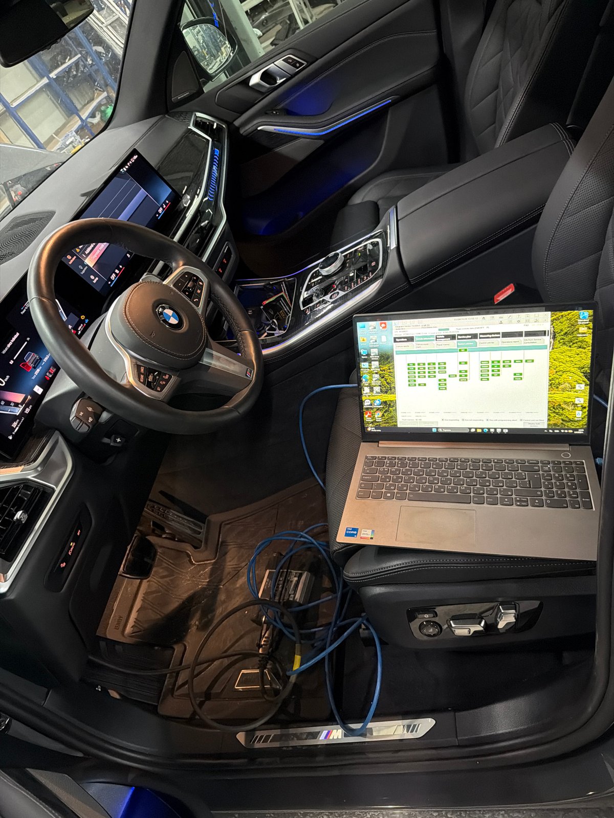 BMW collision repair operations documented in Burgas auto shop