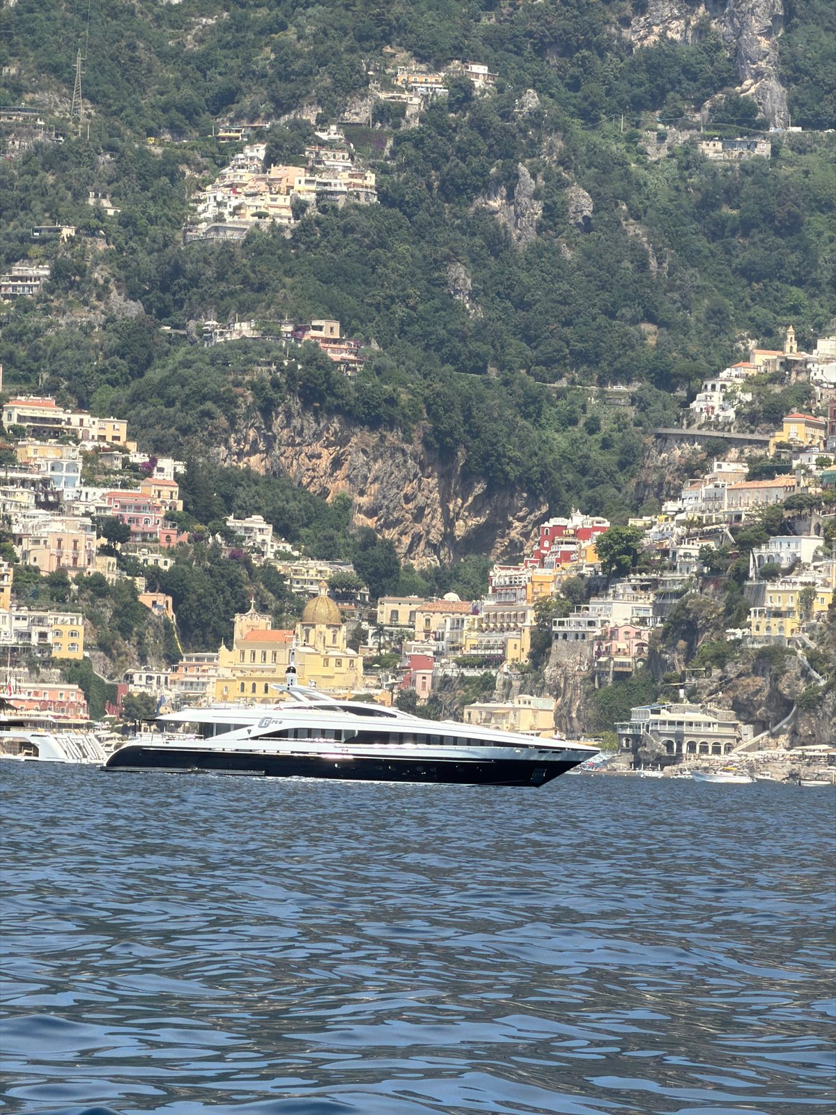 Maritime views captured along Arienzo coastline near Positano, Italy
