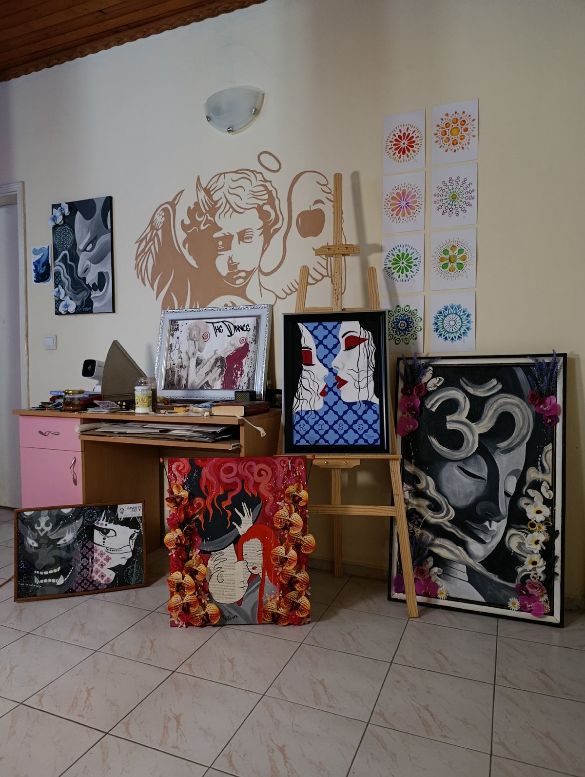 Artist documents studio and sunset views in Svilengrad, Bulgaria