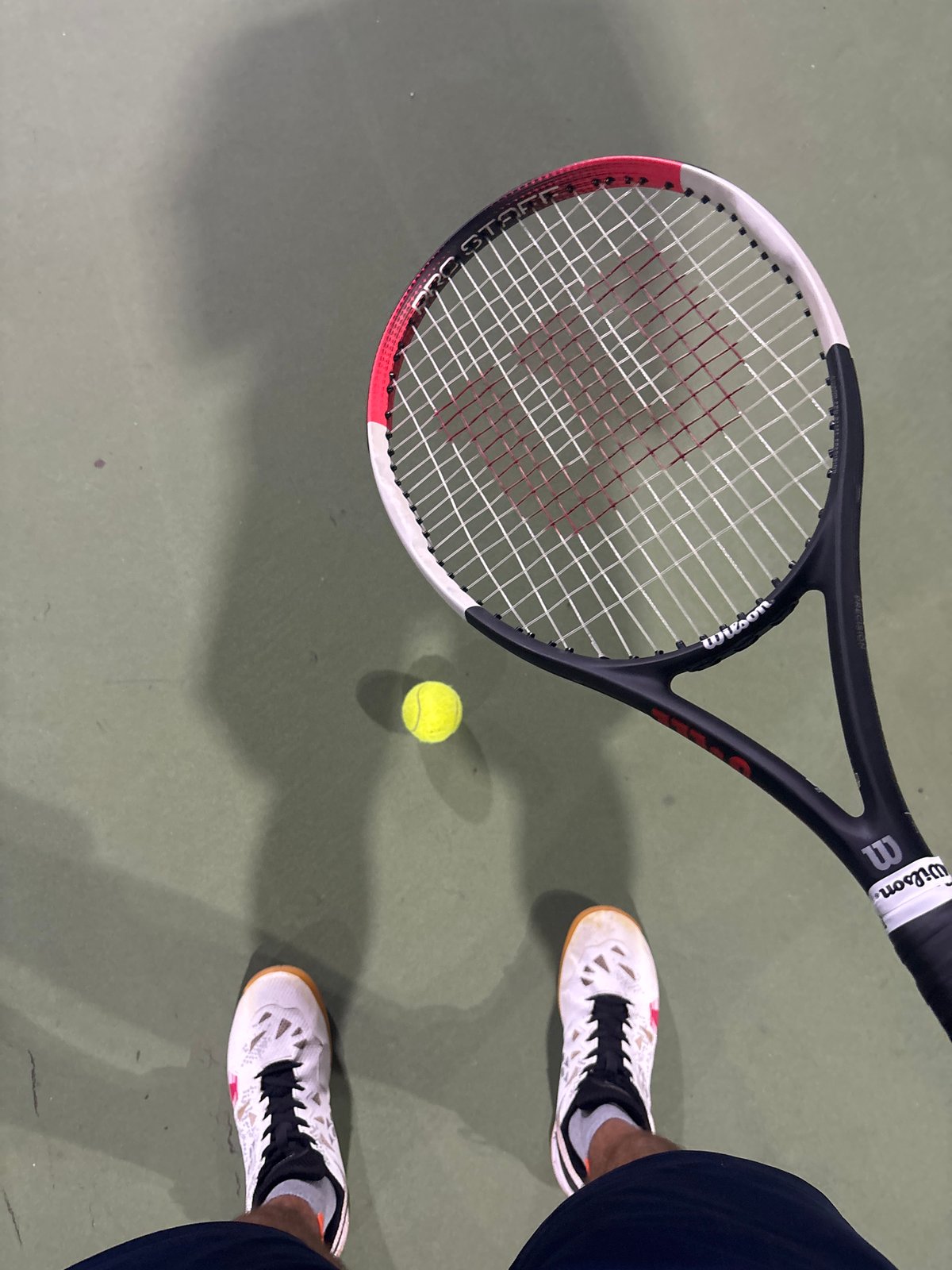Nighttime tennis session documented by multiple witnesses