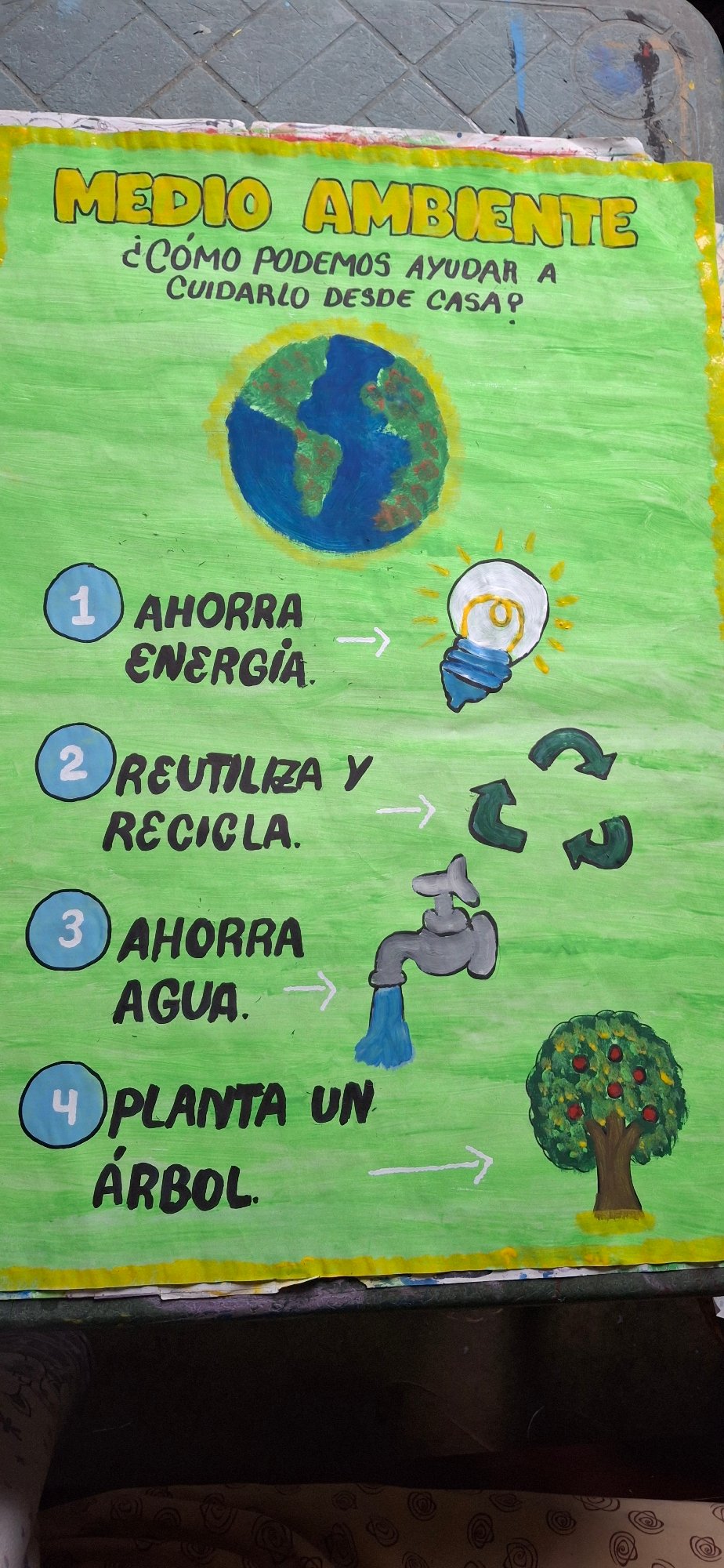 Homemade environmental poster documented in Venezuelan town