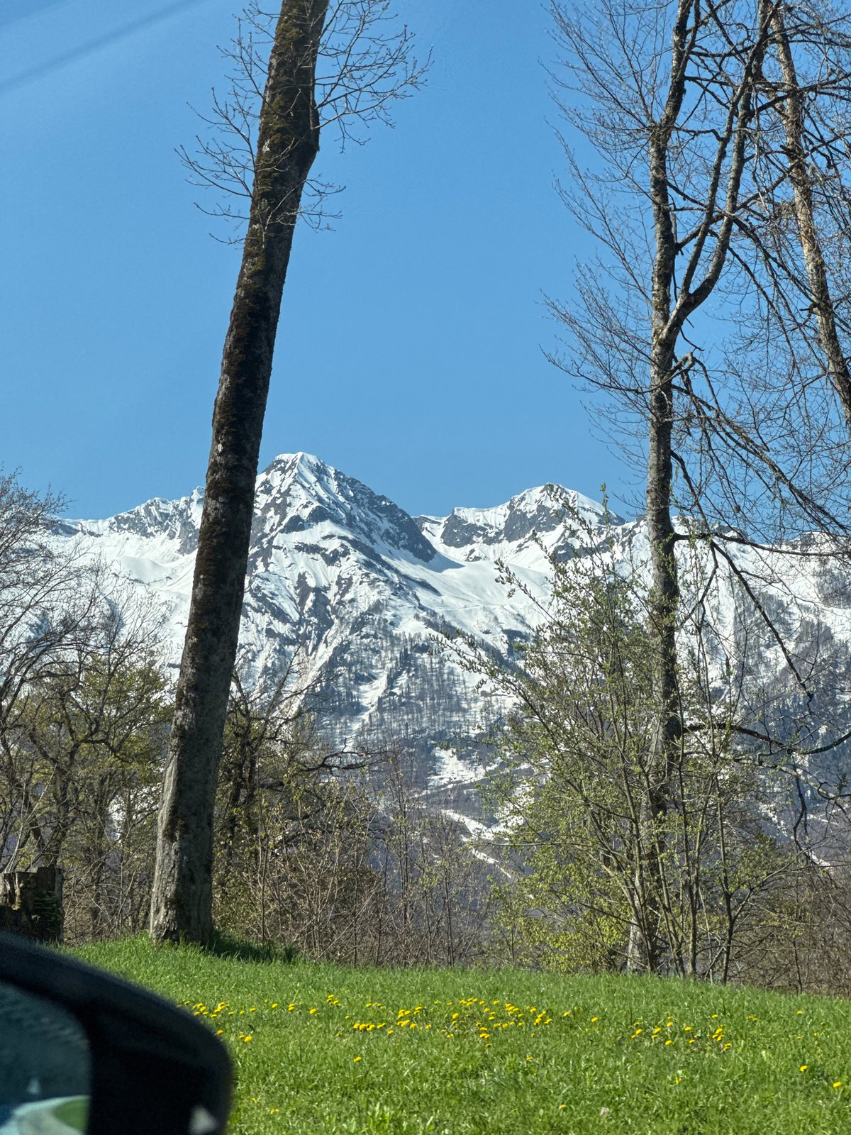 Mountain landscape photographed in Estosadok, Russia