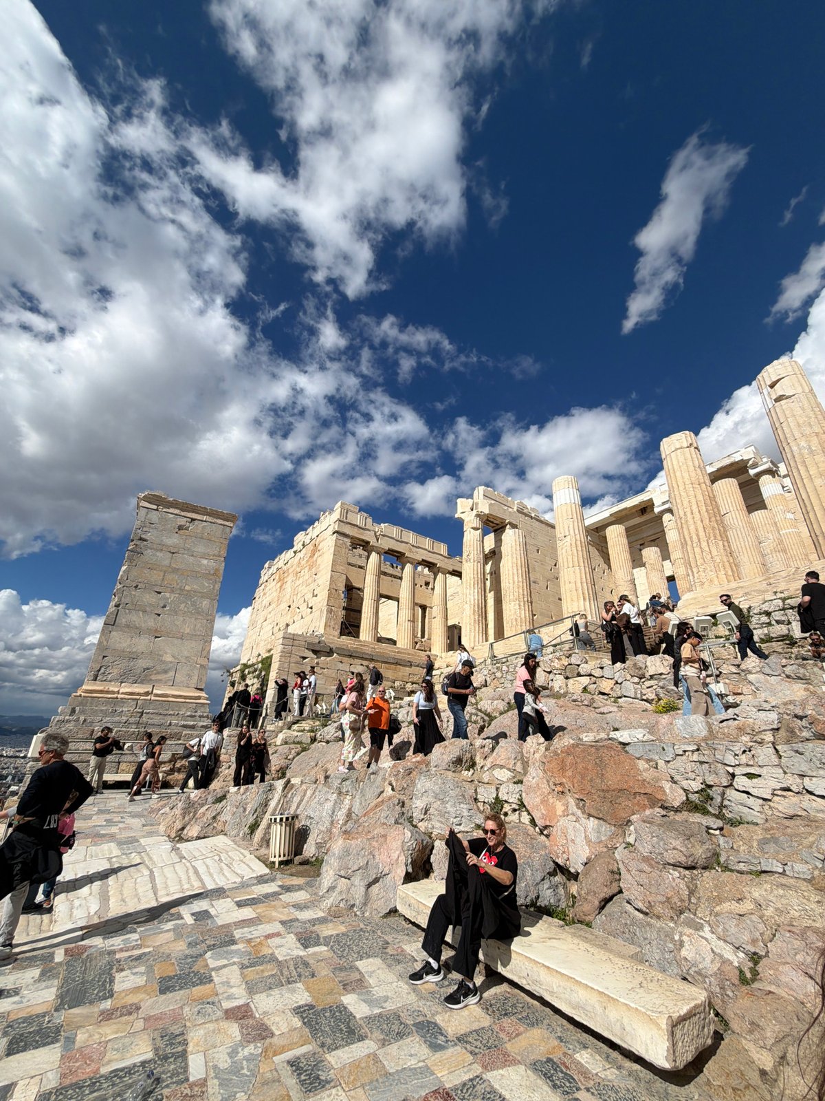 Tourist activities across Athens landmarks and neighborhoods documented