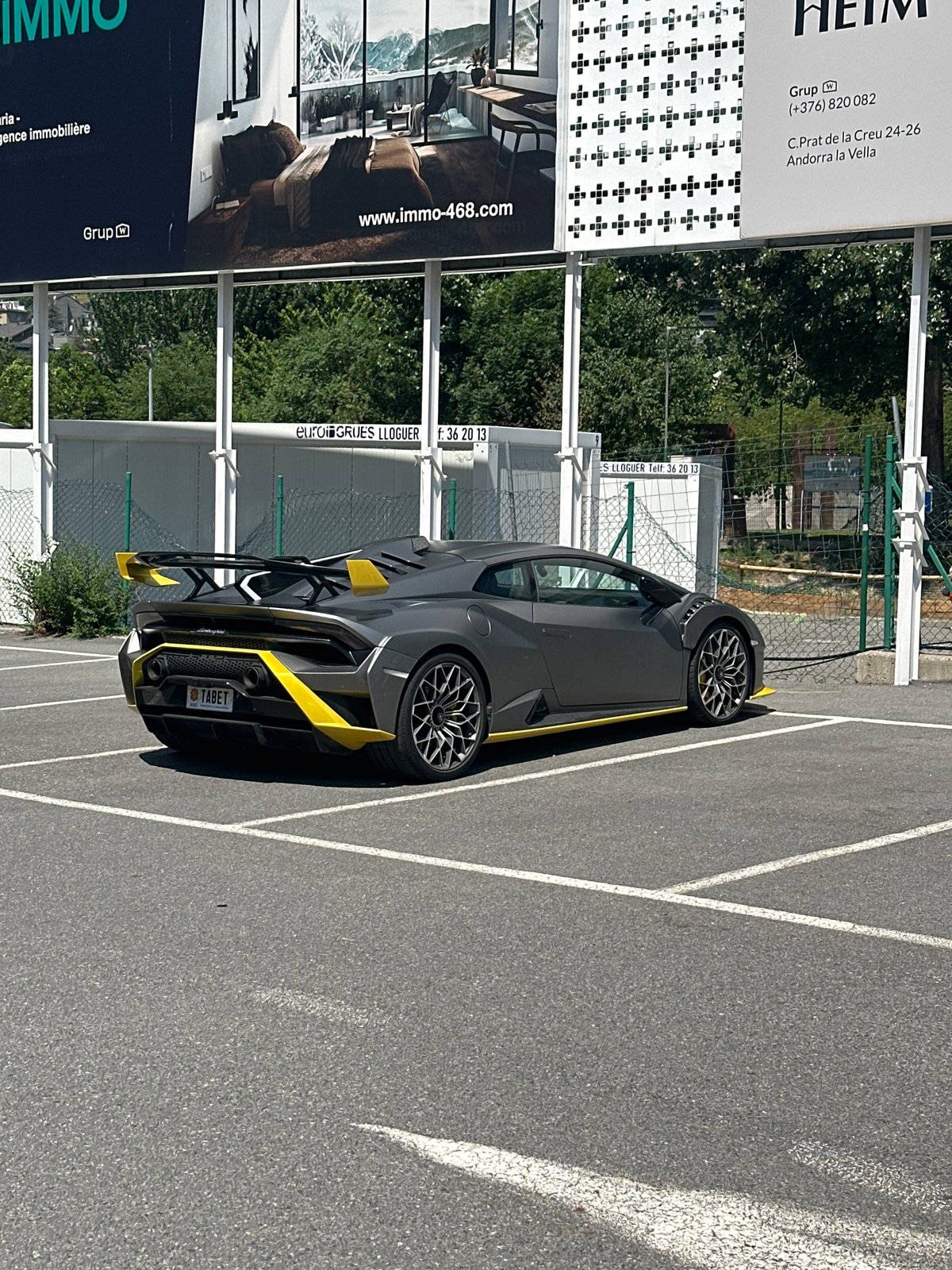 Morning scenes captured in Andorra la Vella parking lots and streets