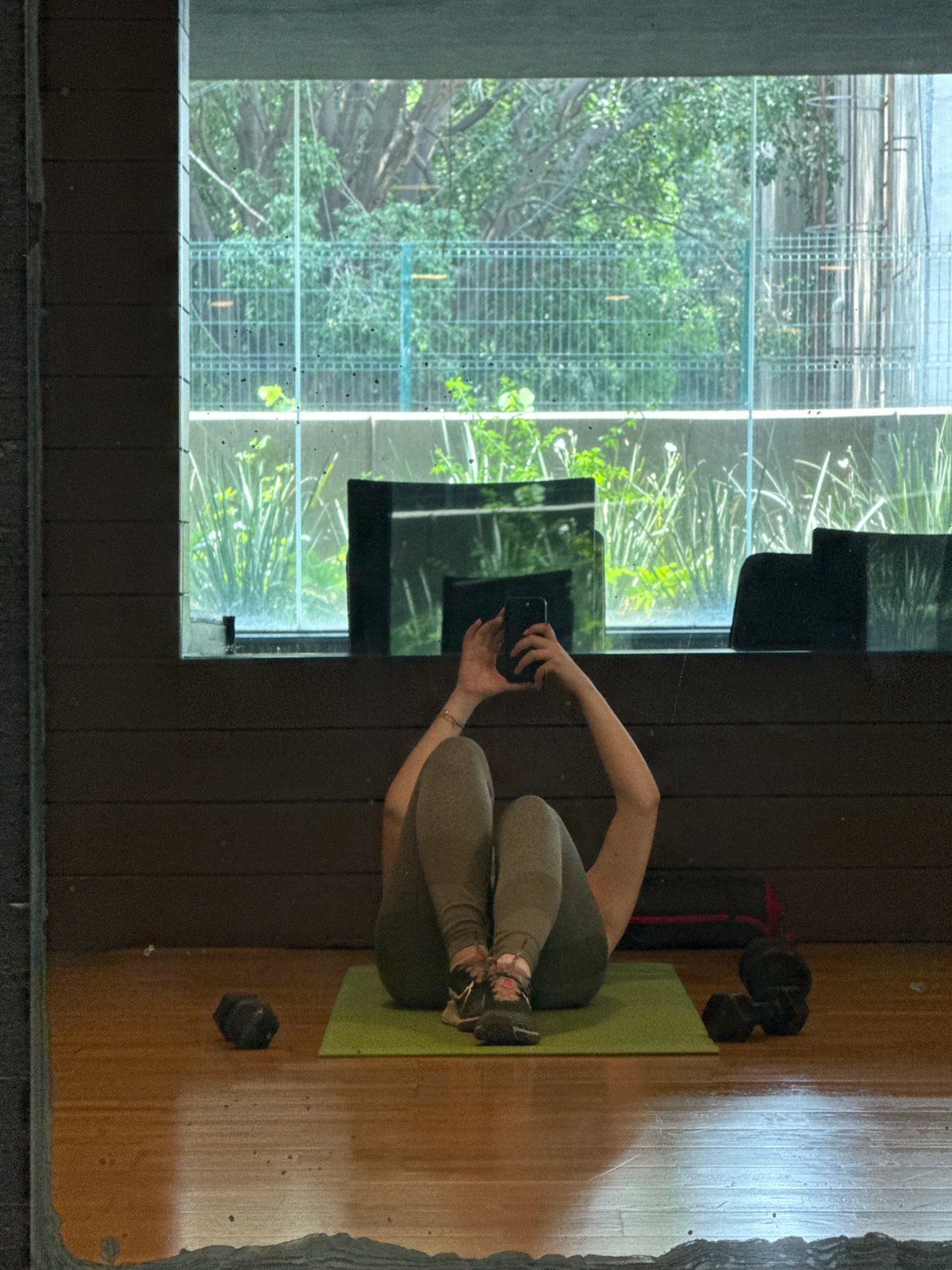Fitness session documented at Mexico City gym facility