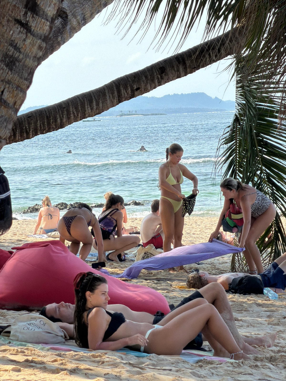Morning beach life documented in General Luna, Philippines
