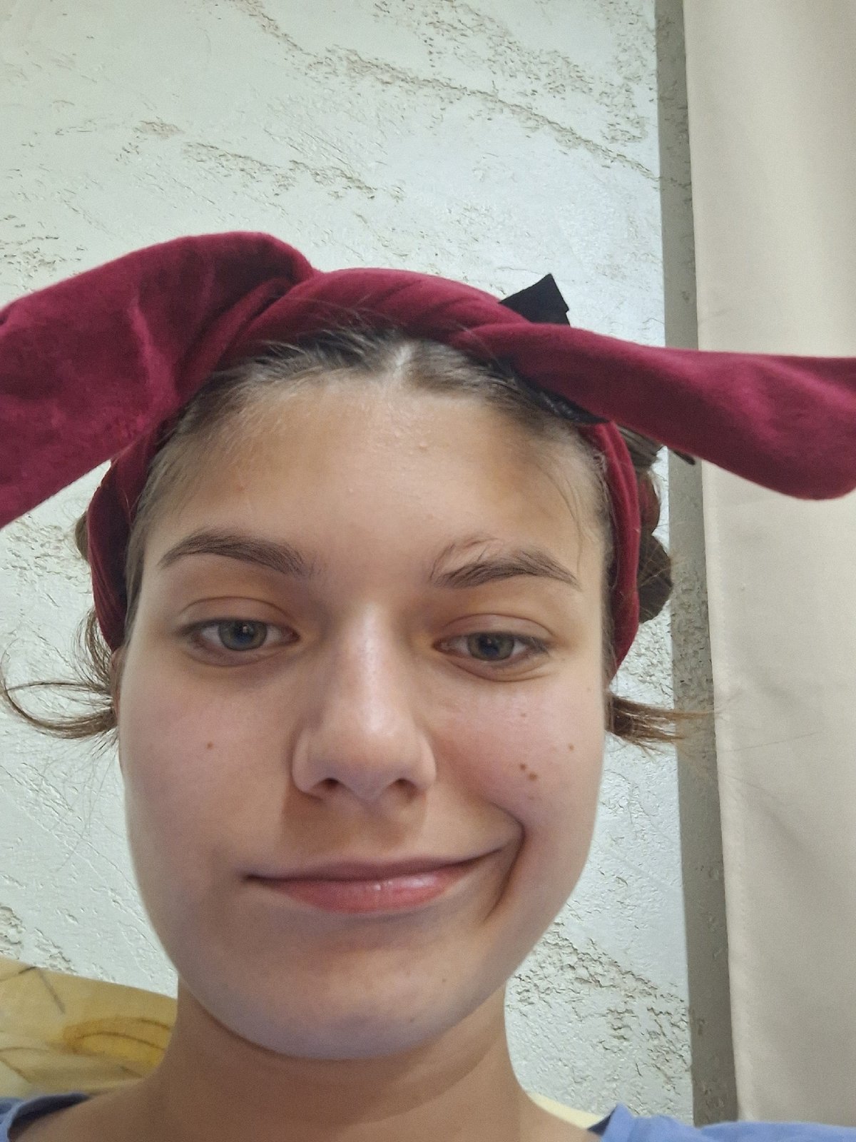 Selfie series with cat-ear headband, Panagyurishte
