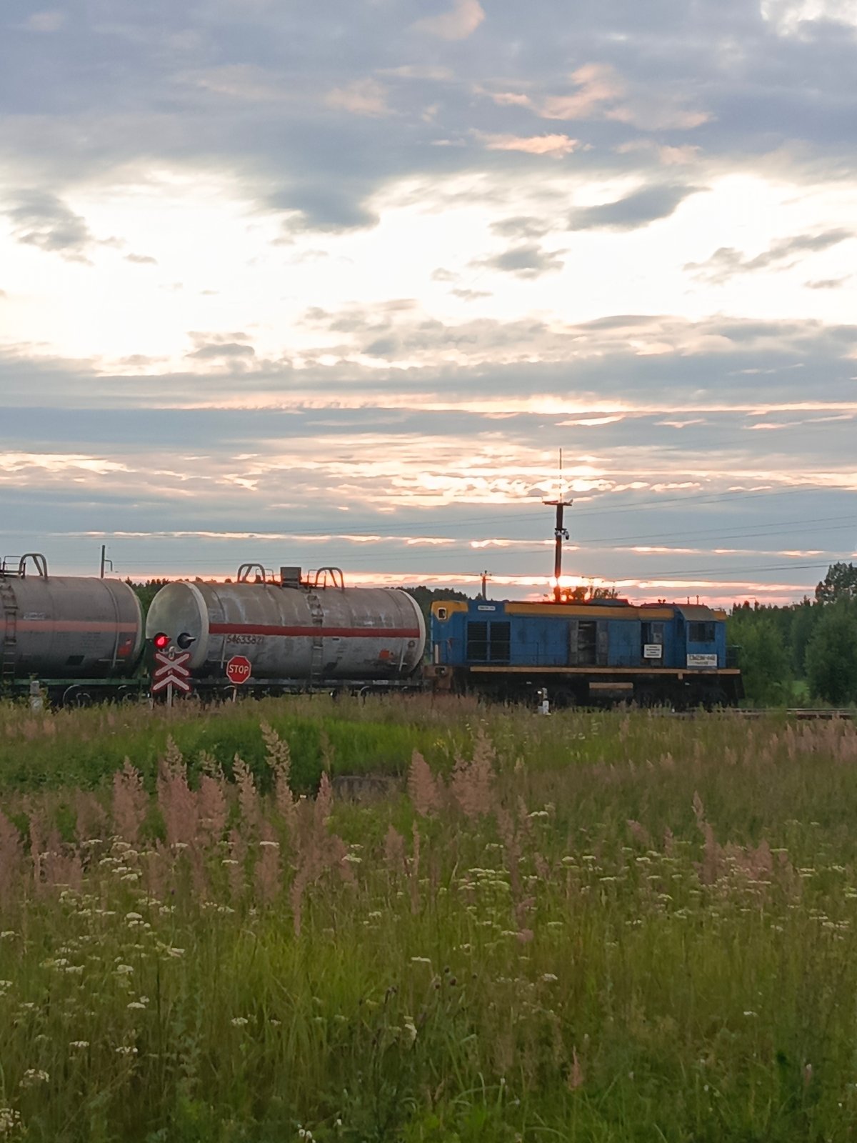 Rusty tracks, tanker trains, and wildflowers in rural Udmurtia