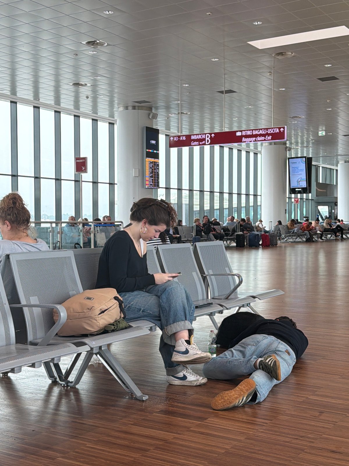 Morning scenes captured at Orio al Serio Airport