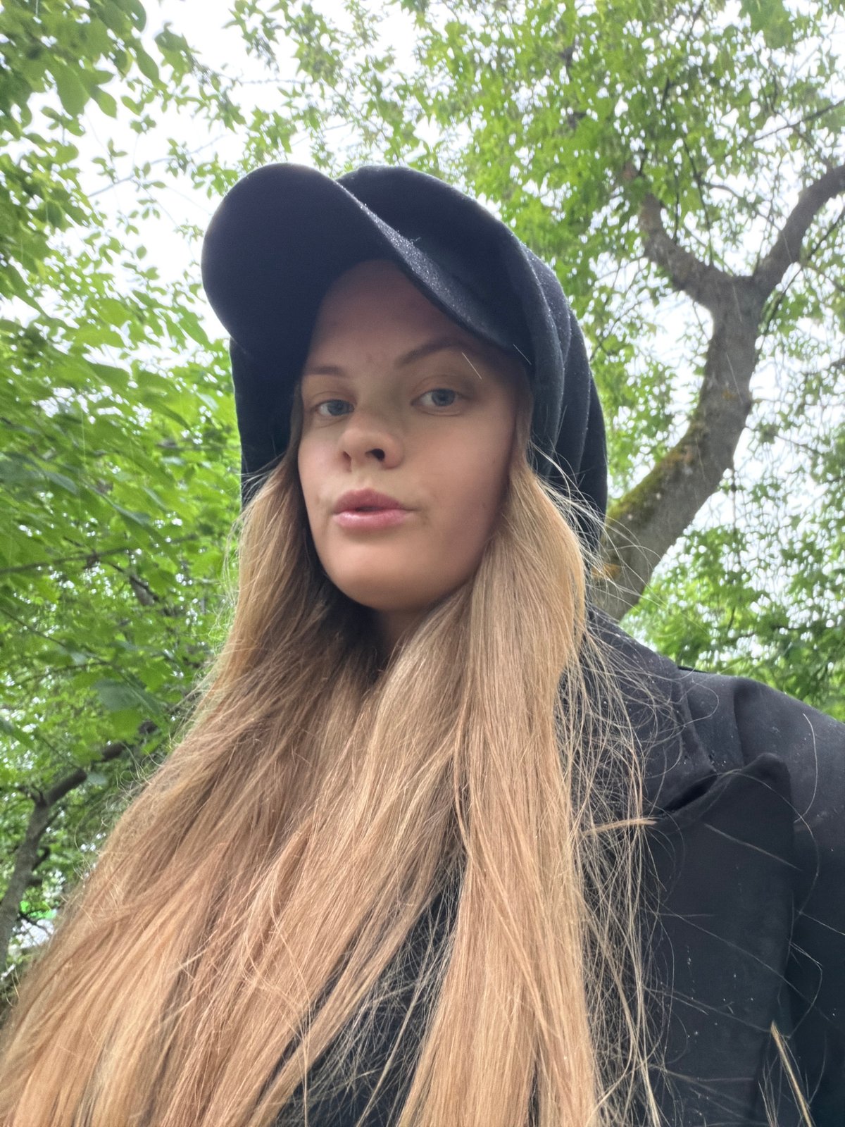 Portrait photo captured in Izhevsk showing upward-angled subject