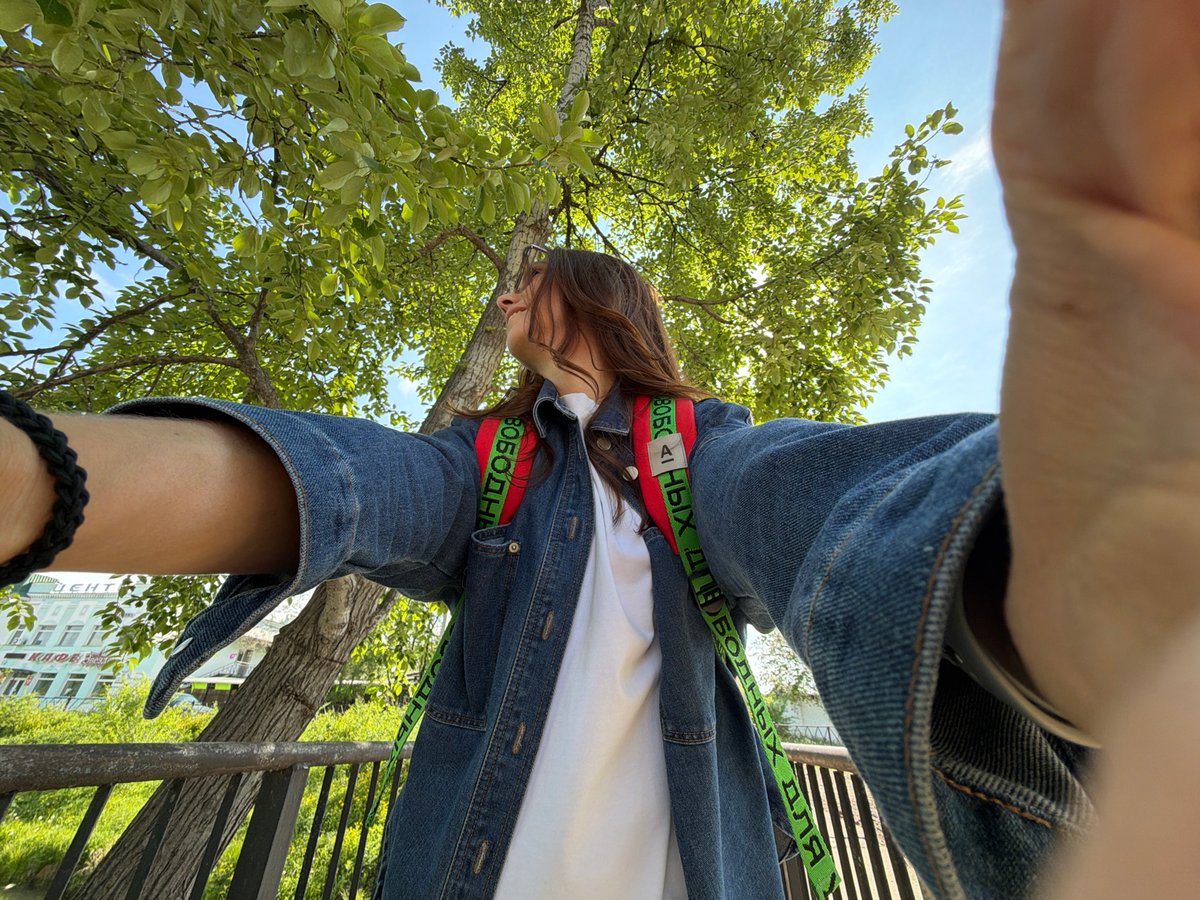 Tourist documents Birobidzhan visit with selfies across city bridges