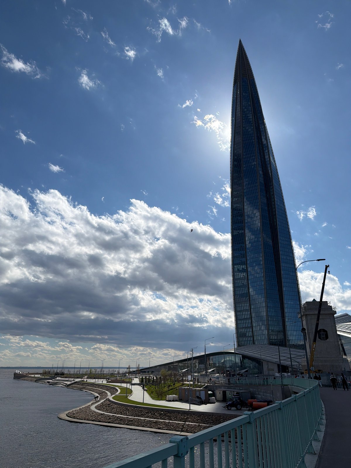 Everyday moments captured around Saint Petersburg's Lakhta Center skyscraper